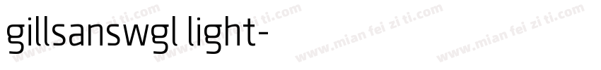 gillsanswgl light字体转换